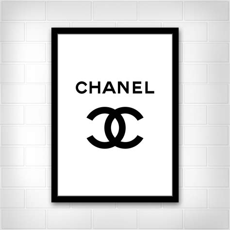 chanel framed prints australia|black and white chanel painting.